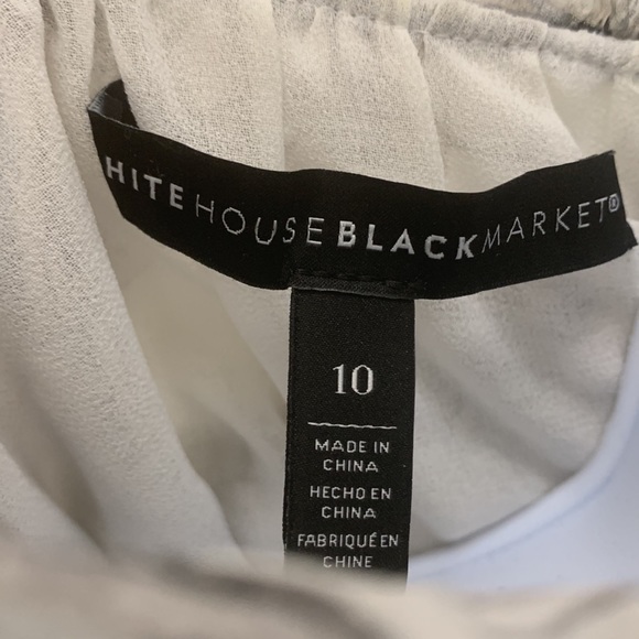 WHBM Sz.10 floral great/white printed blouse - Picture 4 of 14